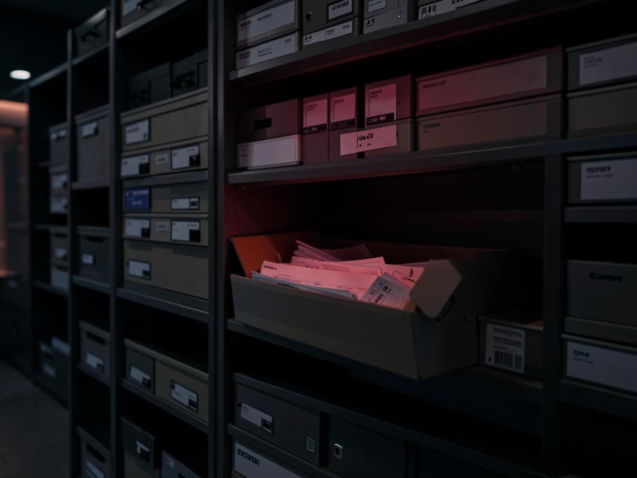 Managed archive boxes in secure storage